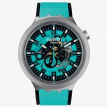 Swatch Mens Mint Trim Turquoise Watch SB07S111