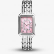 Fossil Ladies Raquel Three Hand Pink Mother Of Pearl Dial Watch ES5401