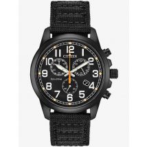 Citizen Eco-Drive Military Black Fabric Strap Watch AT0205-01E