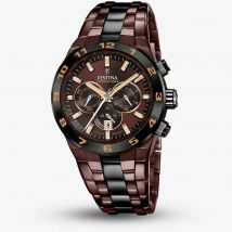 Festina Mens Chrono Bike Brown Chronograph Watch F20708/1