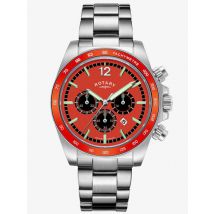 Rotary Mens Henley Chronograph Orange Dial Watch GB05440/54