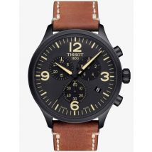 Tissot Mens T-Sport Chrono XL Brown Leather Strap Watch T116.617.36.057.00