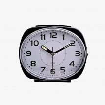 Hometime Black Oval Alarm Clock 5382BK