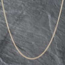 Pre-Owned 9ct Yellow Gold 17 Inch Curb Chain 41021360