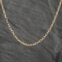 Pre-Owned 9ct Yellow Gold 18 Inch Trace Chain 41021489