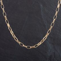 Pre-Owned 9ct Yellow Gold Oval 24 Inch Belcher Chain 4104555