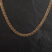 Pre-Owned 9ct Yellow Gold Fancy 18 Inch Curb Necklace 4116085