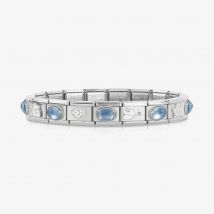 Nomination CLASSIC Blue Faceted and Silver Symbol Bracelet 339013/20