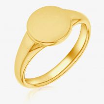 Gold Plated Sterling Silver Signet Ring (S) 8.81.0390 S