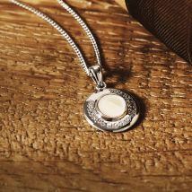 Clogau Sterling Silver Celebration Mother Of Pearl Topaz Pendant Necklace GWP PACK-3SCEL986