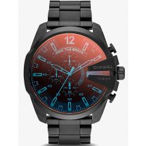 Diesel Mens Mega Chief Black Stainless Steel Bracelet Chronograph Watch DZ4318