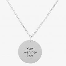 Sterling Silver Plain Disc Pendant THB001604 GWP