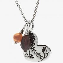 Chrysalis Silver Loving Heart Pendant CRNM38SILV05-40