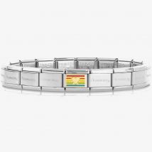 Nomination CLASSIC Composable Gold Rainbow Heart Flag Bracelet 030000 + 030263/24