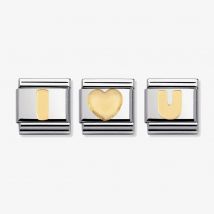 Nomination CLASSIC Gold I Love U Charm Set NCB011