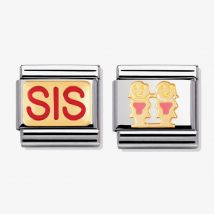 Nomination CLASSIC Gold Sweet Sister Charm Set NOM-BND-109