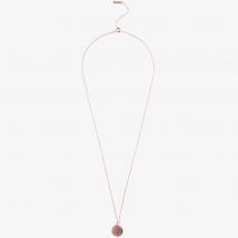 Olivia Burton Bejewelled Classics Disc Rose Gold Tone Necklace OBJCON77
