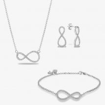 Rosa Lea Pave Infinity Jewellery Set AE-950632NA-1 &amp; AE-950632HA-1 &amp; AE-950711EA