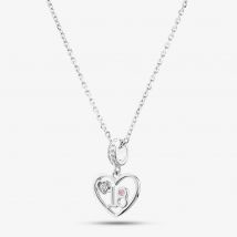 Rosa Lea 18 Heart Dangle Charm Necklace
