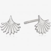 Daisy London Palms Sterling Silver Palm Fan Stud Earrings WE05_SLV