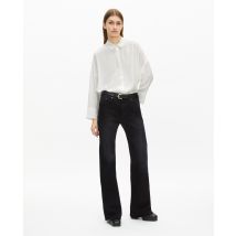 Chemise Ample En Soie Lavée Blanche pour Femme - The Kooples