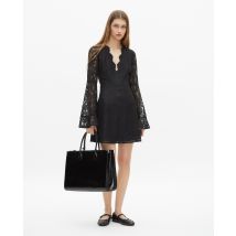 Robe Courte En Dentelle Noire pour Femme - Taille 1 - The Kooples