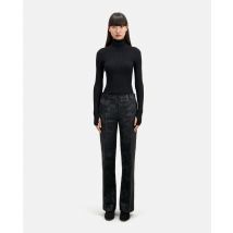 Pantalon Tailleur Noir Fleuri pour Femme - Taille 36 - The Kooples