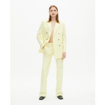 Pantalon Costume Large En Coton Jaune pour Femme - Taille 40 - The Kooples