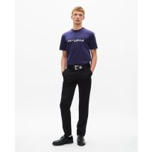 T-shirt What Is Bleu Nuit pour Homme - Taille M - The Kooples
