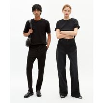 Unisex Schlichtes Schwarzes Gerades T-shirt - The Kooples