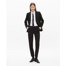 Veste De Costume En Crêpe Noire Coupe Structurée pour Femme - Taille 38 - The Kooples