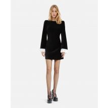 Robe Courte En Velours Noire pour Femme - Taille 2 - The Kooples