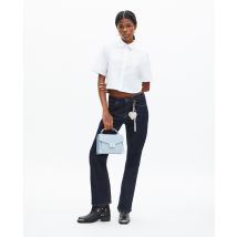 Chemise Courte En Popeline Blanche pour Femme - Taille 2 - The Kooples