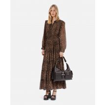 Robe Longue Imprimé Léopard pour Femme - Taille 4 - The Kooples