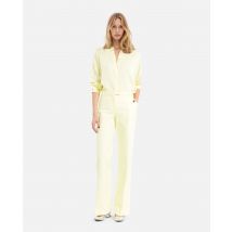 Chemise Ample En Soie Jaune pour Femme - The Kooples