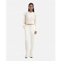 Pantalon De Smoking Large Écru pour Femme - Taille 42 - The Kooples