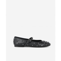 Ballerines En Cuir Noir Avec Clous pour Femme - Taille 39 - The Kooples