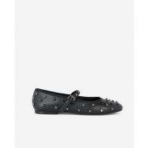 Ballerines En Cuir Noir Avec Clous pour Femme - Taille 37 - The Kooples