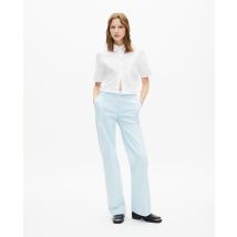 Pantalon Costume En Coton Bleu pour Femme - Taille 34 - The Kooples