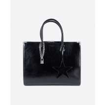 Ming Xl Black Leather Bag For Woman - The Kooples