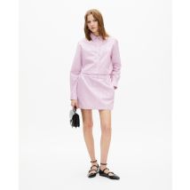 Chemise À Rayures En Popeline Rose pour Femme - Taille 0 - The Kooples