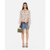 Blue Denim Shorts For Woman - The Kooples