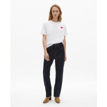 T-shirt Avec Flocage Cœur Blanc pour Femme - Taille 0 - The Kooples