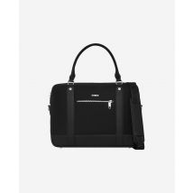Porte-documents En Canvas Et Cuir Grainé Noir pour Homme - The Kooples