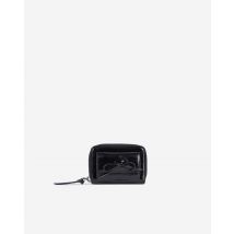 Amelia Black Leather Coin Purse For Woman - The Kooples