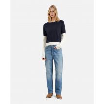 Pull Bleu Marine Et Ecru pour Femme - Taille 0 - The Kooples
