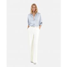 Chemise Ample En Soie Bleue pour Femme - The Kooples
