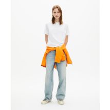 T-shirt With White Logo Embroidery for Woman - The Kooples