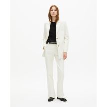 Veste De Tailleur En Coton Ecru pour Femme - Taille 42 - The Kooples