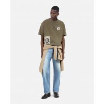 T-shirt Avec Patchs Kaki pour Homme - Taille S - The Kooples